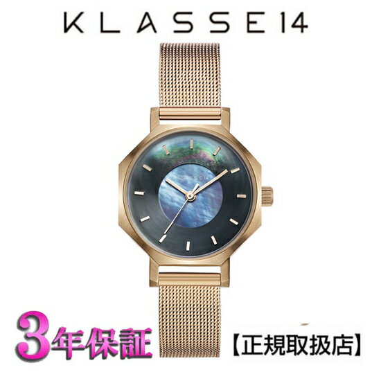 KLASSE14(クラス14) 腕時計 OKTO ROSEGOLD MESH 28mm [ブレスレット付き] マザーオブパール文字盤 ローズゴールド メッシュ メンズ レディース　WOK19RG010S [正規輸入品] 【楽ギフ_包装】【クリスマスプレゼント】【プレゼント】