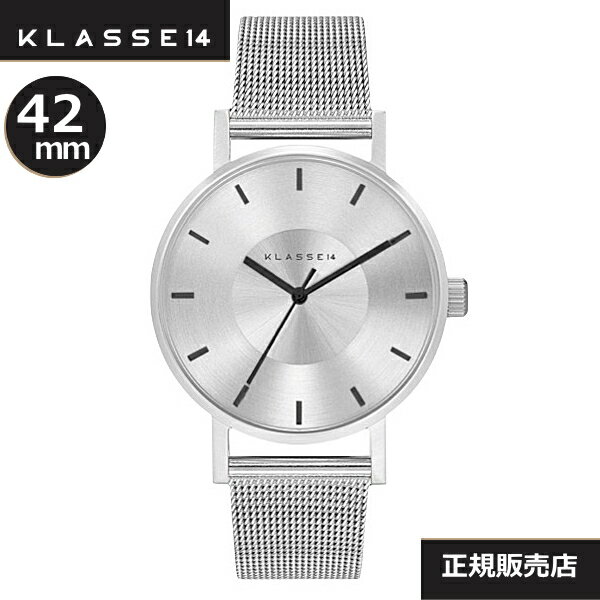 クラス14　Klasse14 腕時計 WVO21SR104M Volare＆IMPERFECT Summer collection Volare Silver Mesh 42mm ※レザーストラップ付属【正規輸入品】 【楽ギフ_包装】【楽ギフ_のし】【クリスマスプレゼント】　【プレゼント】【プレゼント】