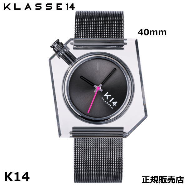 クラス14 Klasse14 K14 IRREGULARLY SQUARE Gun with Mesh Strap 40mm WKF20GU001M 腕時計 【正規輸入品】 【ギフ包装】【ホワイトデイ】【クリスマスプレゼント】【プレゼント】