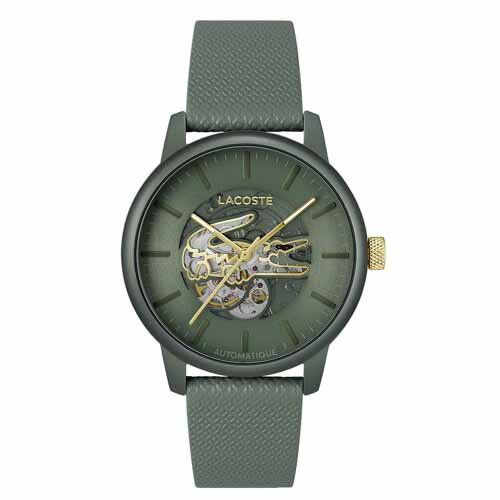 （最強配送）【正規品】　ラコステ LACOSTE 　自動巻き　腕時計　メンズサイズ　L.12.12モデル　2011384　グリーン　2年保証　【新品】ラコステ腕時計 （男女兼用）クリスマスプレゼント【プレゼント】