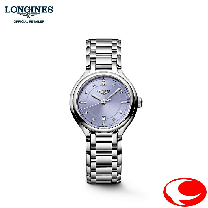 ホリデーシーズン新作 LONGINES ロンジン プリマルナ 30mm L8.142.4.07.6 L81424076 クォーツウォッチ 3気圧防水 ライトパープル文字盤 【ロンジン正規販売店】【正規2年間保証付き】