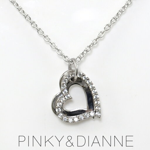 Pinky&Dianne シルバーネックレス ハート型 プラチナコーティング VPCPD51528 Pinky&Dianne シルバーネックレス ハート型 プラチナコーティング VPCPD51528