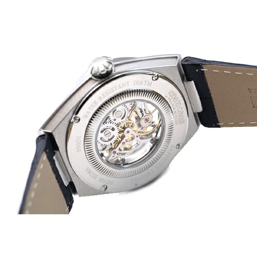 ロベルトカヴァリ バイ フランクミュラー 手巻き RV1G060L0031　　ネイビー レザーストラップ【送料無料】【父の日】【プレゼント】【ギフト】【包装】【プレゼント】