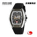 (あす楽)ロベルトカヴァリ バイ フランクミュラー roberto cavalli by FRANCK MULLER ブラックラバーベルト 自動巻 オートマティック メンズ 腕時計 RV1G205P1041 【送料無料】【父の日】【プレゼント】【ギフト包装】最新モデル【プレゼント】