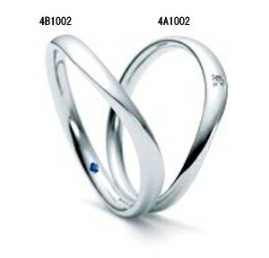 ロマンティックブルー ペア結婚リング マリッジリング 4A1002-4B1002 【サムシングブルー】【最安値挑戦】
