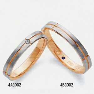 ロマンティックブルー 結婚リング マリッジリング 4B3002 画像右側 【最安値挑戦】【サムシングブルー】【プレゼント】