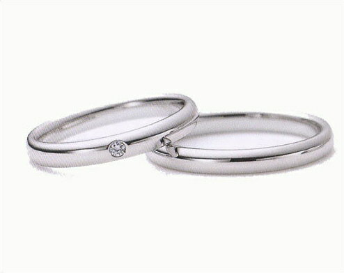 ロマンティックブルー 結婚リング ダイヤモンド入り マリッジリング 4RK026 画像左側・ダイヤ入り【サムシングブルー】【最安値挑戦】