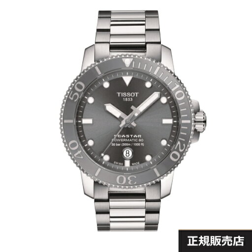 【TISSOT】ティソ シースター メンズ 腕時計 SEASTAR 1000 Automatic T120.407.11.081.01 ケース径43ミリ 300m防水 パワーリザーブ80時間 自動巻き(国内正規販売店)T1204071108101【送料無料】【正規2年間保証】【プレゼント】 【TISSOT】ティソ シースター メンズ 腕時計 SEASTAR 1000 Automatic T120.407.11.081.01 ケース径43ミリ 300m防水 パワーリザーブ80時間 自動巻き(国内正規販売店)T1204071108101【送料無料】【正規2年間保証】【プレゼント】