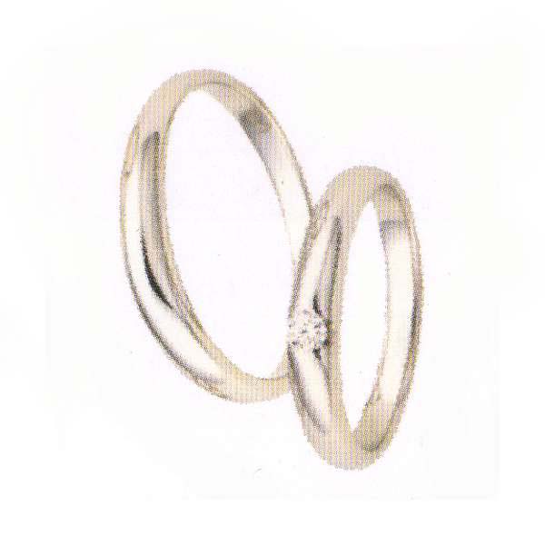 ANGE　天使のダイアモンド5610019ブライダル・マリッジリング[指輪]（写真左側）fs04gm