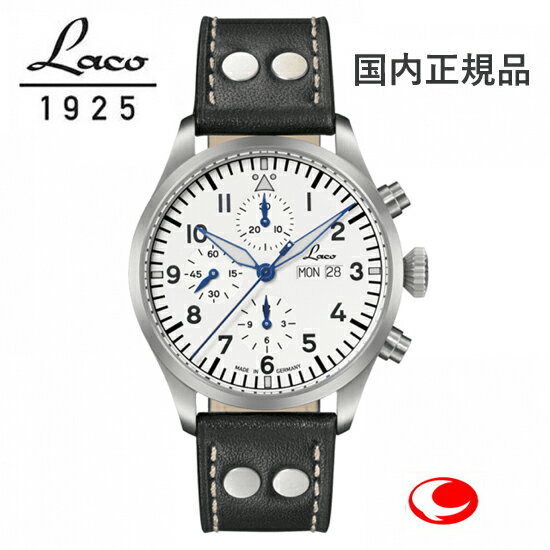 Laco 862153 CHRONOGRAPHS Kiel.2 Schwarz クロ