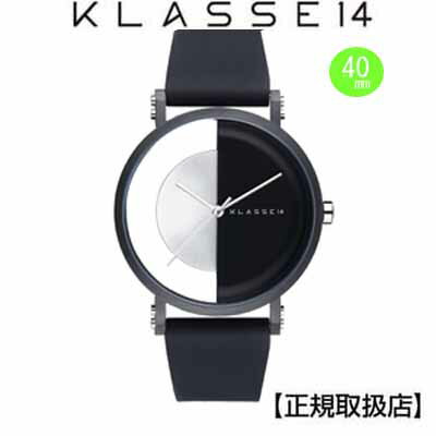 KLASSE14 腕時計 ［クラス14］KLASSE14 腕時計 Imperfect Black Arch　IP Black Case 40mm　ブラックダイヤル　(一部透過） IM18BK007M　替えベルト付き【正規輸入品】