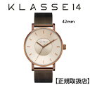 KLASSE14 腕時計 メンズ (あす楽)クラス14　KLASSE14 腕時計 42mm Vintage gold stainless steel case 特別仕様のメタルメッシュバンド 【正規輸入品】 VO18VG002M 【ギフト】【ギフトメッセージ】【プレゼント】