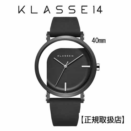 ［クラス14］KLASSE14 腕時計 IMPERFECT ANGLE Black 40mm ブラックダイヤル　(一部透過） WIM19BK011M ステンレスメッシュベルト付き クリスマスプレゼント