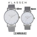 NX14 KLASSE14 yArv Volare Silver White with Mesh Strap 42mm WVO19SR005M@WVO19SR005W@yA@XeXbVoh yKAiz yNX}Xv[gzyv[gz