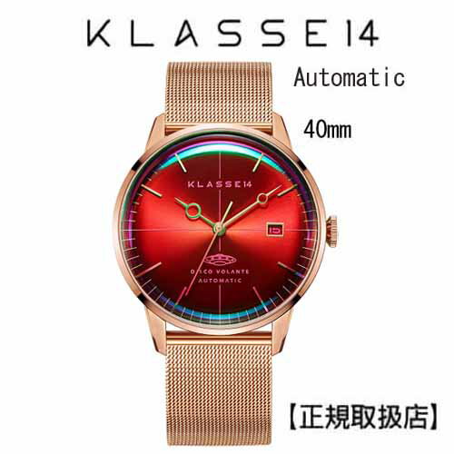 KLASSE14 腕時計 メンズ クラス14 KLASSE14 腕時計 DISCO VOLANTE STARDUST Rose Gold with Mesh Strap 40mm Automatic WDI19RG006M【父の日】【送料無料】※タンブラープレゼント【クリスマスプレゼント】【プレゼント】