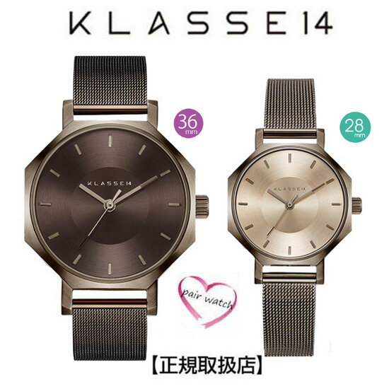 KLASSE14(クラス14) ペア腕時計 Volare OKTO Vintage Gold with Mesh Strap 36mm [ブレスレット付き] 　SSメッシュベルト レディース28..