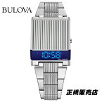 ブローバ BULOVA コンピュートロン Computron LEDデジタルクォーツ 96C139 ステンレススティールケース　シリコンラバーストラップ 3気圧防水 日本国内正規品（正規3年保証）