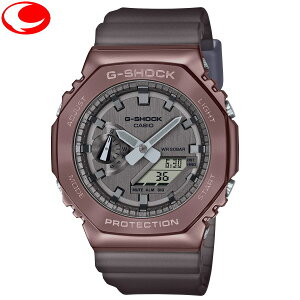 (あす楽)CASIO G-SHOCK GM-2100MF-5AJF メンズ 腕時計 メタルケース オクタゴン 八角形 ブラウンケース ブラウンスケルトンベルトANALOG-DIGITAL 2100 Series MIDNIGHT FOG （真夜中の霧）【22年2月18日発売】