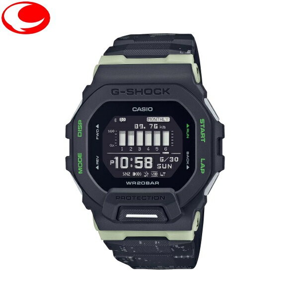 （あす楽）カシオ CASIO G-SHOCK GBD-200LM-1JF G-SQUAD (Gスクワッド) トレーニングウォッチ ランニングウォッチ 加速度センサー 距離計測機能 スマートフォンのGPS機能との連携で距離計測 走行ペース計測/オートラップ機能/歩数/カロリー