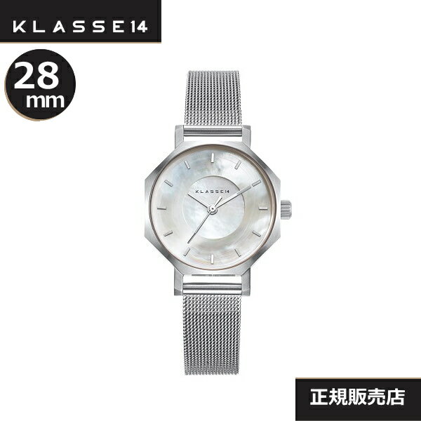 KLASSE14 腕時計 クラス14　Klasse14 腕時計　WOK21SR002S　28mm Volare OKTO Silver White MOP with Mesh Strap【正規輸入品】 【楽ギフ_包装】【楽ギフ_のし】【楽ギフ_のし宛書】【楽ギフ_メッセ入力】クリスマスプレゼント【プレゼント】