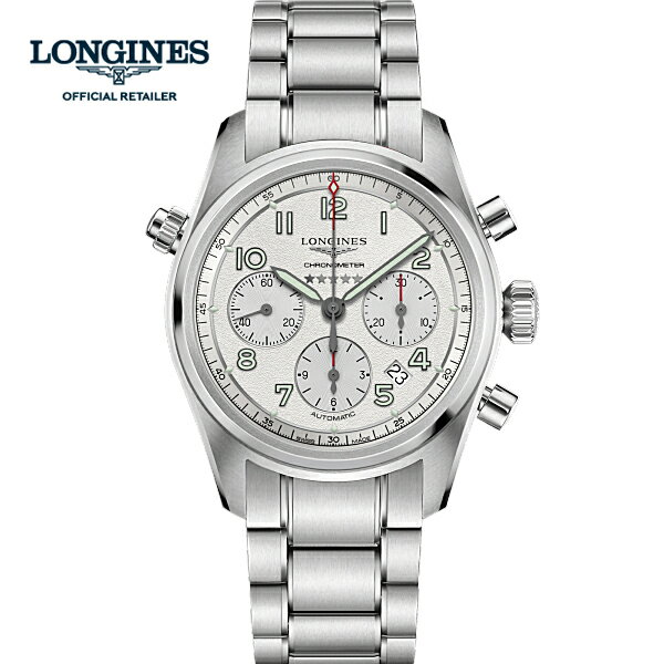 ロンジン 腕時計（メンズ） 【ご購入特典あります。】（5年間保証）LONGINES ロンジン スピリット　クロノグラフ spirit L38204736　L3.820.4.73.6 正規輸入品 シリコン製ヒゲゼンマイ 42mmケース 　スイス公式クロノメーター検定機関（COSC）が認定したクロノメーター