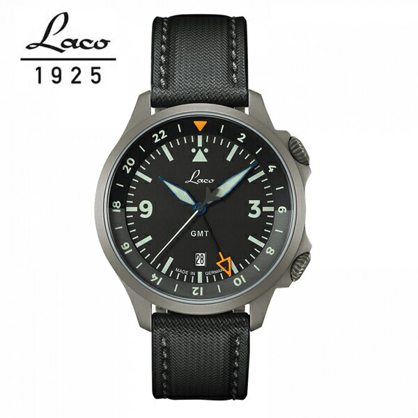 Laco 862120.2 PILOT Frankfurt GMT Schwarz ѥå ե󥯥ե GMT Хġڥե...