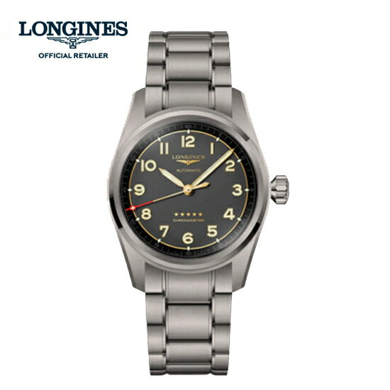 ロンジン 腕時計（メンズ） 【ご購入特典あります。】（5年間保証）LONGINES ロンジン スピリット チタン spirit L38101536 　L3.810.1.53.6 正規輸入品 シリコン製ひげぜんまい 40mmケース スイス公式クロノメーター検定機関（COSC）が認定したクロノメーター