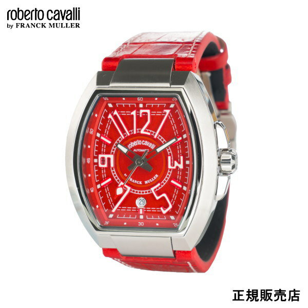 あす楽　ロベルトカヴァリ バイ フランクミュラー roberto cavalli by FRANCK MULLER メンズ 腕時計 　自動巻 RV1G207L0071 レッドラバーベルト【送料無料】【父の日】【プレゼント】【ギフト】【包装】