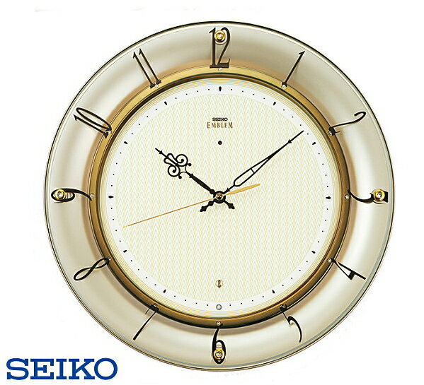 （あす楽）クーポン セイコー SEIKO EMBLEM HS561G 電波掛け時計 セイコー 壁掛け時計 【送料無料】【メッセージ】ご結婚記念品に