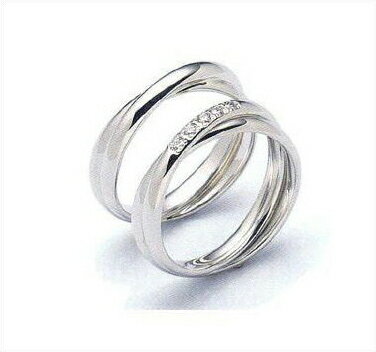 ラザールダイヤモンド　マリッジリング[結婚指輪]　ダイヤ無し(画像左側) LG009PR【納期約5週間】