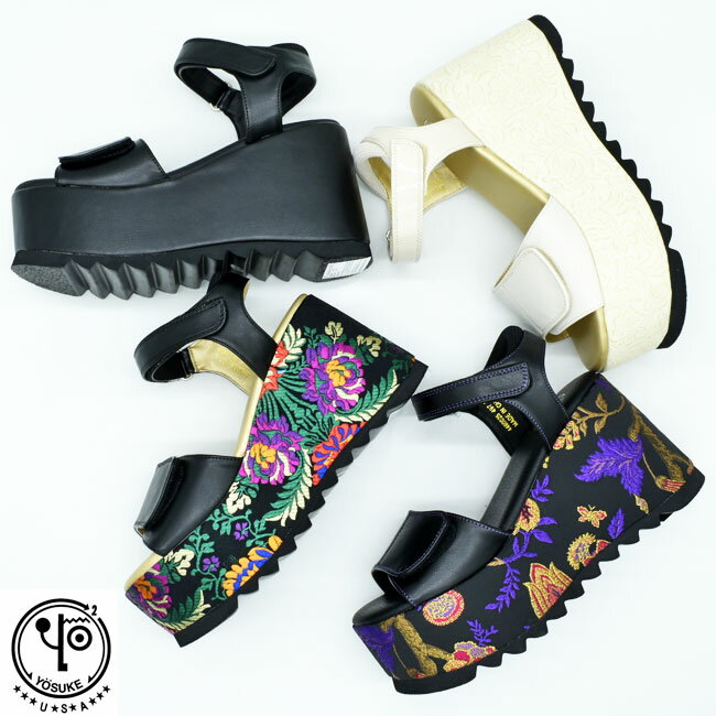 【 返品無料 交換無料 】 【 ショップ袋プレゼント 】 ヨースケ YOSUKE 厚底 サンダル スポーツサンダル 4460025 アンクル ストラップ 厚底サンダル ハイソール オフィスサンダル スポサン(予約)は7月下旬〜の入荷です