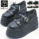 【公式SHOP特典キズ補修液付】 ヨースケ YOSUKE 厚底スニーカー レディース スタッズベルト 約9.5cm厚底フラットソール 靴