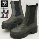 【2BUYクーポン対象】【特典キズ補修液付】 ヨースケ YOSUKE 厚底 サイドゴアブーツ レディース ミドルブーツ 防滑ソール 軽量 6cm ヒール