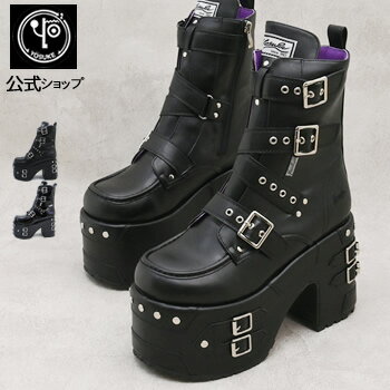 【公式SHOP特典キズ補修液付】 ヨースケ YOSUKE 厚底ブーツ メンズ ベルト スタッズ12cm ヒール 【公式SHOP特典キズ補修液付】 ヨースケ YOSUKE 厚底ブーツ メンズ ベルト スタッズ12cm ヒール