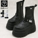 【公式SHOP特典キズ補修液付】 ヨースケ YOSUKE 厚底スニーカー レディース ハイカット 厚底ブーツ ストレッチブーツ 歩きやすい 7.8cm 厚底フラットソール 靴