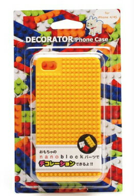 【新品】nanoblock ナノブロック iPhone 4/4S用ケース DECORATOR Phone Case カラー：イエロー【送料無料】【代金引換の場合は＋900円】【ゆうパケット】