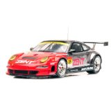 【新品】1/43 ZENT Porsche RSR Rd.3 Fuji 2010 25 レジン シルバー/レッド【44430】 EBBRO ゼント ポルシェ