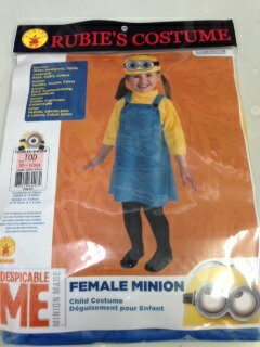 【新品】RUBIES COSTUME ミニオン　FAMALE MINION コスプレ　衣装　TOD 身長80−100cm　ルービーズジャパン