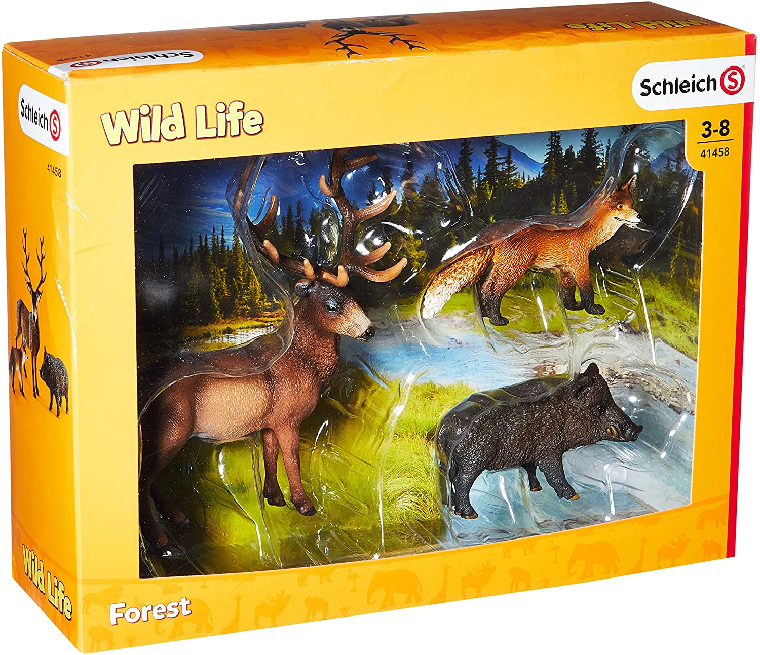 シュライヒ WildLife ヨーロッパの森に住む動物 41458ヨ-ロツパノモリニスムドウブツ　Schleich　フィギュア