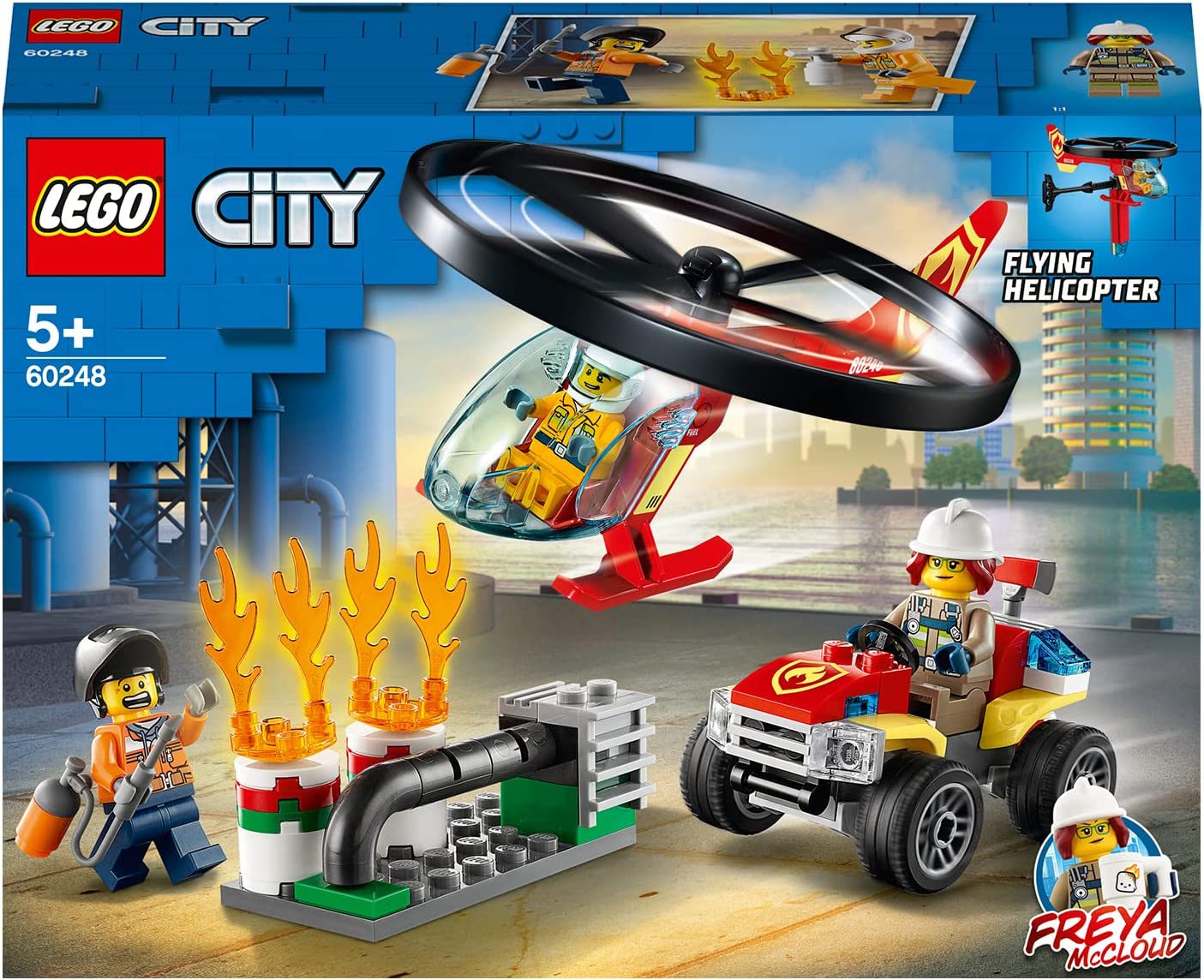 レゴブロック（男の子） 【送料無料】【新品】LEGOCITY レゴシティ 消防ヘリコプター 60248【93ピース】パッケージサイズ：約26×19×7センチ