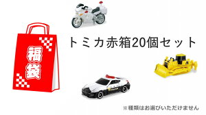 【福袋】【玩具】トミカ赤箱ミニカー20個セット　※種類はお選びいただけません　何がはいっているかお楽しみ♪【ミニカー20台】まとめ売り