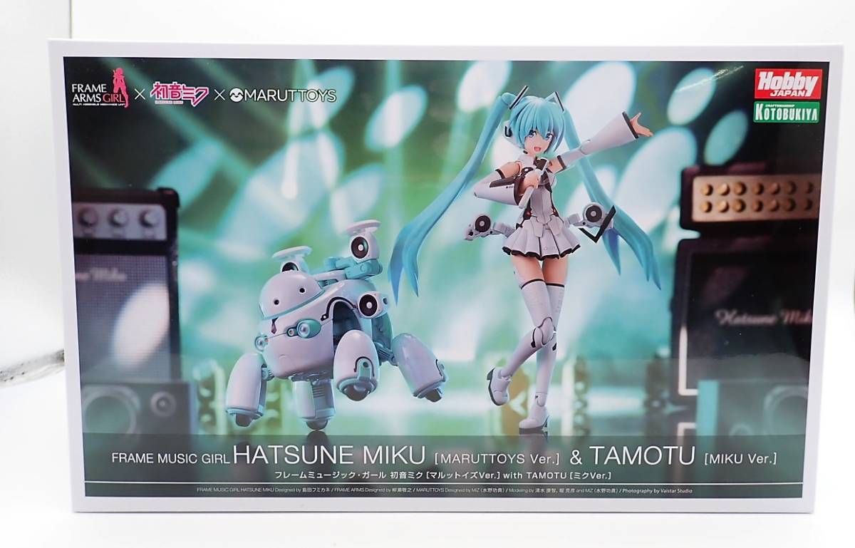 【送料無料】フレームミュージック・ガール 初音ミク［マルットイズVer.］with TAMOTU［ミクVer.］ FG-145　プラモデル　サイズ：FMガール 初音ミク : 全高 約15センチ/ TAMOTU 全高 : 約8センチ