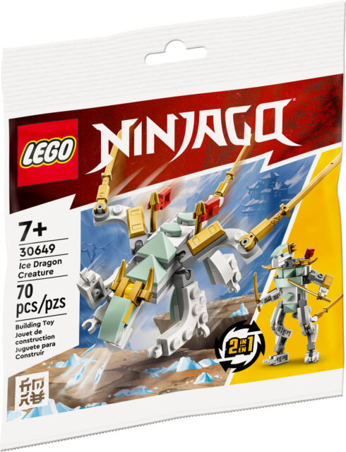 【送料無料】LEGO NINJAGO　Ice Dragon Creature　30649　レゴニンジャゴー　アイスドラゴン【70ピース】【代金引換不可】【ポリ袋】【郵便】のサムネイル