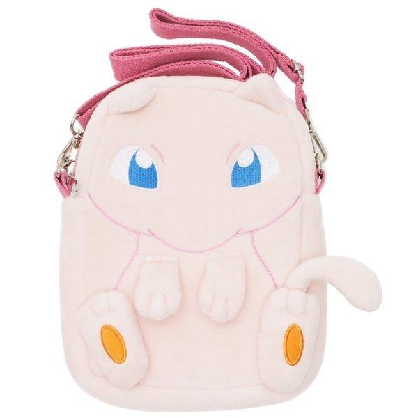 Rakuten - 【送料無料】ぬいぐるみポシェット ミュウ マルヨシ　ポケットモンスター　サイズ：約H20×W14.5×D5センチ　RM-5451