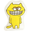 【送料無料】 ハリーピーナッツ ダイカット クッション サイズ:約40×55cm イエロー プリッとChannel MORIPiLO モリシタ