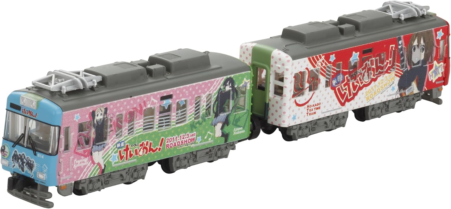 【送料無料】【未開封】Bトレインショーティー 京阪電車600形　けいおん！ ラッピング電車 2両入り バンダイ 2