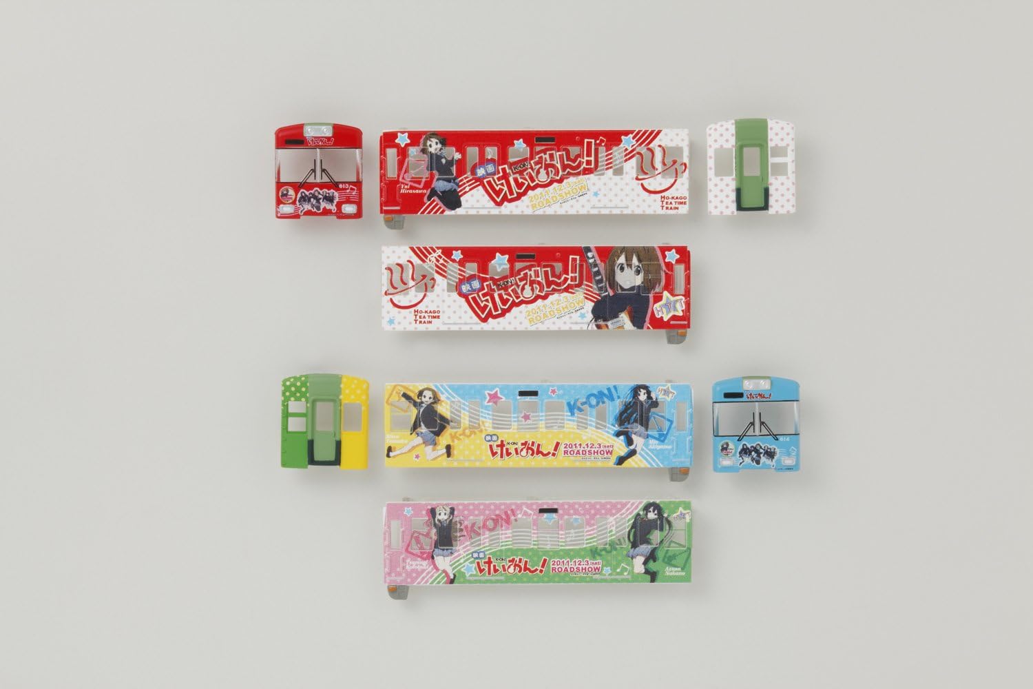 【送料無料】【未開封】Bトレインショーティー 京阪電車600形　けいおん！ ラッピング電車 2両入り バンダイ 3