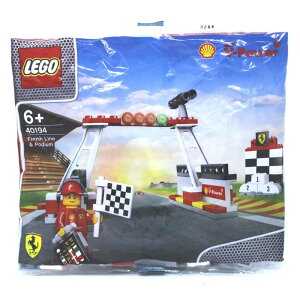 【送料無料】【新品】レゴシェル Finish Line&Podium 40194 LEGOShell V-Power ポリ袋【代金引換不可】【ゆうパケット】昭和シェル石油