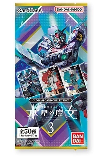 [무료 배송] GUNDAM CARD COLLECTION 기동 전사 건담 수성의 마녀 3 1 팩 [1 팩 5 매입] [대금 상환 불가] [우편] 반다이