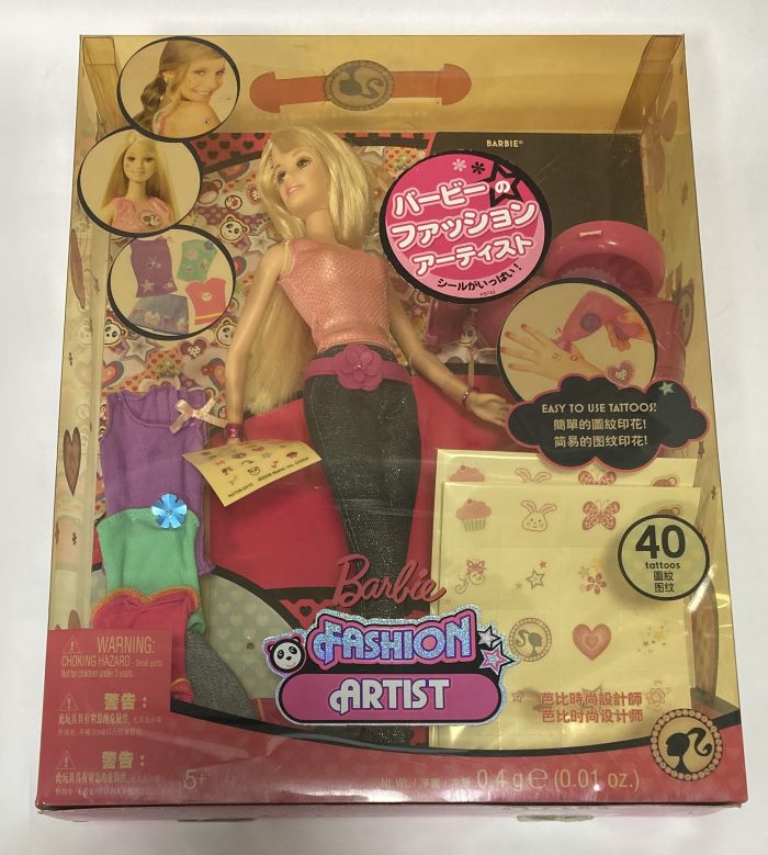 【送料無料】【未開封】【処分品】 Barbie バービーのファッションアーティスト P5745【外箱色あせ】【北海道・離島発送不可】　マテル　人形　ドール